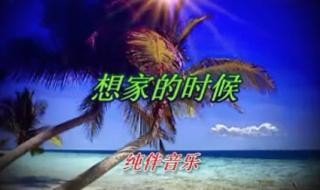 想家的时候伴奏 想家的时候伴奏